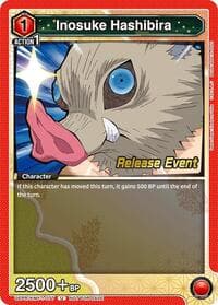 Inosuke Hashibira (077) - UE05BT: Demon Slayer: Kimetsu no Yaiba Release Event Cards - Union Arena card