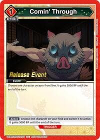 Comin' Through - UE05BT: Demon Slayer: Kimetsu no Yaiba Release Event Cards - Union Arena card