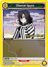 Obanai Iguro (003) - UE05BT: Demon Slayer: Kimetsu no Yaiba Release Event Cards - Union Arena card