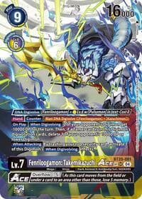 Fenriloogamon: Takemikazuchi ACE (Textured) - Release Special Booster 2.5 - Digimon Card Game card