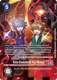 Kota Domoto & Yuji Musya (Alternate Art) - Release Special Booster 2.5 - Digimon Card Game card