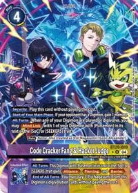Code Cracker Fang & Hacker Judge (Alternate Art) - Release Special Booster 2.5 - Digimon Card Game card