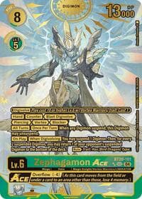 Zephagamon ACE (Textured) - Release Special Booster 2.5 - Digimon Card Game card