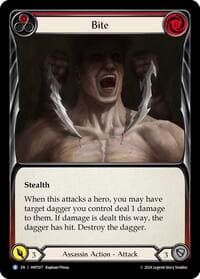 Bite (Red) - The Hunted - Flesh and Blood TCG card