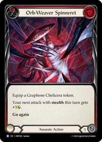 Orb-Weaver Spinneret (Red) - The Hunted - Flesh and Blood TCG card