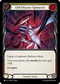 Orb-Weaver Spinneret (Yellow) - The Hunted - Flesh and Blood TCG card