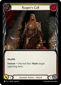 Reaper's Call (Yellow) - The Hunted - Flesh and Blood TCG card