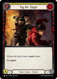 Tag the Target (Yellow) - The Hunted - Flesh and Blood TCG card