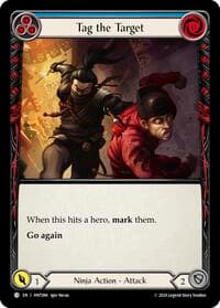 Tag the Target (Blue) - The Hunted - Flesh and Blood TCG card