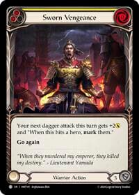 Sworn Vengeance (Yellow) - The Hunted - Flesh and Blood TCG card