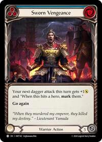 Sworn Vengeance (Blue) - The Hunted - Flesh and Blood TCG card