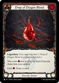Drop of Dragon Blood (Red) - The Hunted - Flesh and Blood TCG card