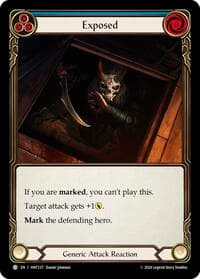 Exposed (Blue) - The Hunted - Flesh and Blood TCG card