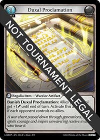 Duxal Proclamation - Mortal Ambition Draft Pack - Grand Archive TCG card