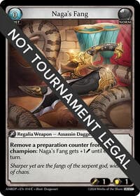 Naga's Fang - Mortal Ambition Draft Pack - Grand Archive TCG card