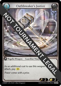Oathbreaker's Justice - Mortal Ambition Draft Pack - Grand Archive TCG card
