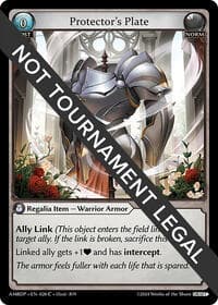 Protector's Plate - Mortal Ambition Draft Pack - Grand Archive TCG card