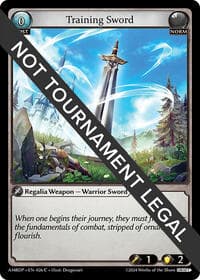 Training Sword - Mortal Ambition Draft Pack - Grand Archive TCG card