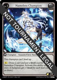 Nameless Champion (Assassin/Cleric) - Mortal Ambition Draft Pack - Grand Archive TCG card