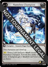 Nameless Champion (Assassin/Mage) - Mortal Ambition Draft Pack - Grand Archive TCG card