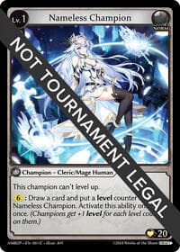 Nameless Champion (Cleric/Mage) - Mortal Ambition Draft Pack - Grand Archive TCG card