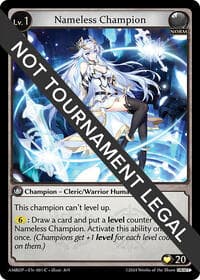 Nameless Champion (Cleric/Warrior) - Mortal Ambition Draft Pack - Grand Archive TCG card