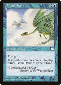 Timid Drake - Weatherlight - Magic: The Gathering card