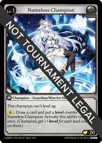 Nameless Champion (Guardian/Warrior) - Mortal Ambition Draft Pack - Grand Archive TCG card