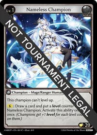 Nameless Champion (Mage/Ranger) - Mortal Ambition Draft Pack - Grand Archive TCG card