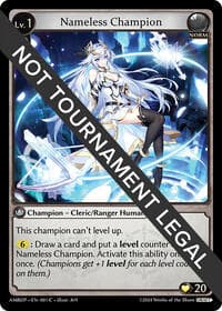 Nameless Champion (Cleric/Ranger) - Mortal Ambition Draft Pack - Grand Archive TCG card