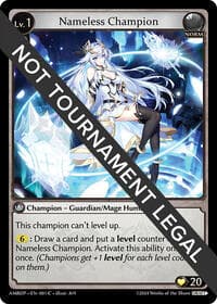 Nameless Champion (Guardian/Mage) - Mortal Ambition Draft Pack - Grand Archive TCG card