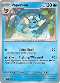 Vaporeon - 168 (Cosmos Holo) - SV: Scarlet & Violet Promo Cards - Pokemon card
