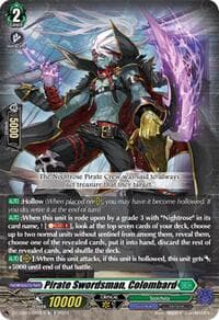 Pirate Swordsman, Colombard - DZ-SS03: Stride Deckset -Nightrose- - Cardfight Vanguard card