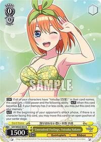 Unresolved Feelings, Yotsuba Nakano - The Quintessential Quintuplets Specials Premium Booster - Weiss Schwarz card