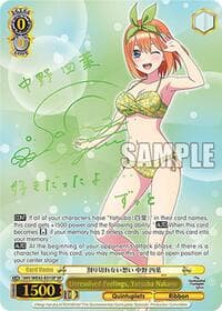 Unresolved Feelings, Yotsuba Nakano (SP) - The Quintessential Quintuplets Specials Premium Booster - Weiss Schwarz card
