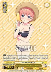 Enjoying Summer, Ichika Nakano (IGP) - The Quintessential Quintuplets Specials Premium Booster - Weiss Schwarz card