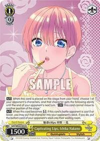 Captivating Lips, Ichika Nakano - The Quintessential Quintuplets Specials Premium Booster - Weiss Schwarz card
