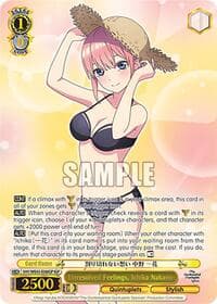 Unresolved Feelings, Ichika Nakano (IGP) - The Quintessential Quintuplets Specials Premium Booster - Weiss Schwarz card