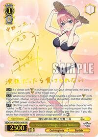 Unresolved Feelings, Ichika Nakano (SP) - The Quintessential Quintuplets Specials Premium Booster - Weiss Schwarz card