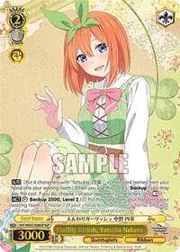 Fluffily Girlish, Yotsuba Nakano (IGP) - The Quintessential Quintuplets Specials Premium Booster - Weiss Schwarz card