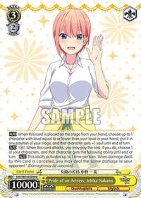 Pride of an Actress, Ichika Nakano - The Quintessential Quintuplets Specials Premium Booster - Weiss Schwarz card