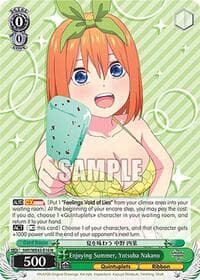 Enjoying Summer, Yotsuba Nakano - The Quintessential Quintuplets Specials Premium Booster - Weiss Schwarz card