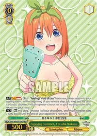 Enjoying Summer, Yotsuba Nakano (IGP) - The Quintessential Quintuplets Specials Premium Booster - Weiss Schwarz card