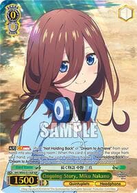Ongoing Story, Miku Nakano (IGP) - The Quintessential Quintuplets Specials Premium Booster - Weiss Schwarz card