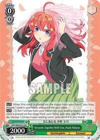 Onwards Together With You, Itsuki Nakano - The Quintessential Quintuplets Specials Premium Booster - Weiss Schwarz card