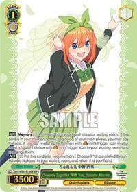 Onwards Together With You, Yotsuba Nakano (IGP) - The Quintessential Quintuplets Specials Premium Booster - Weiss Schwarz card