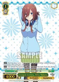 Changed Scenery, Miku Nakano (IGP) - The Quintessential Quintuplets Specials Premium Booster - Weiss Schwarz card