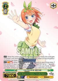 Their Respective Futures, Yotsuba Nakano (IGP) - The Quintessential Quintuplets Specials Premium Booster - Weiss Schwarz card