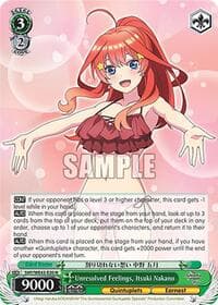 Unresolved Feelings, Itsuki Nakano - The Quintessential Quintuplets Specials Premium Booster - Weiss Schwarz card