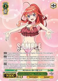 Unresolved Feelings, Itsuki Nakano (IGP) - The Quintessential Quintuplets Specials Premium Booster - Weiss Schwarz card